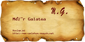 Már Galatea névjegykártya